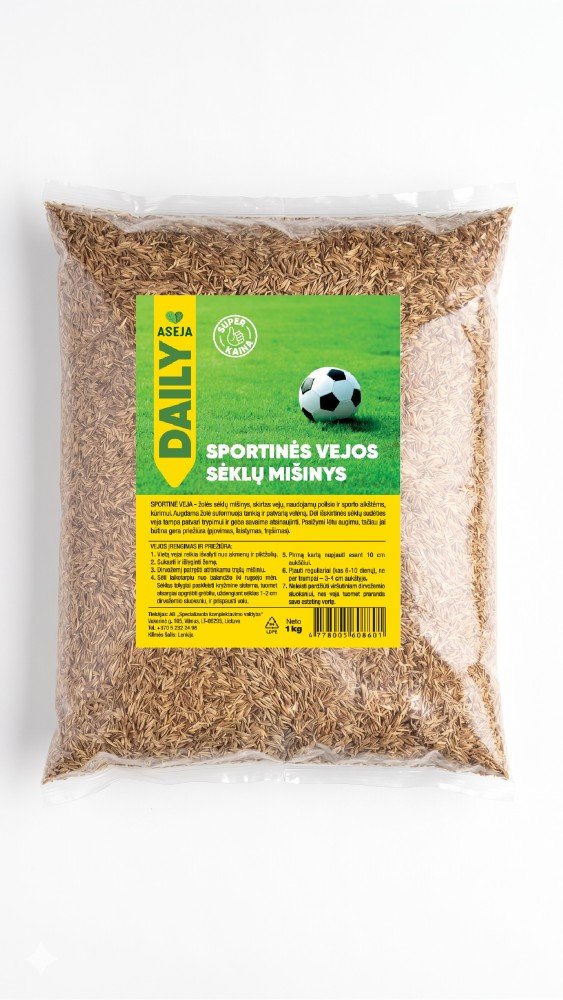 Sportinės vejos sėklų mišinys, ASEJA DAILY, 1kg