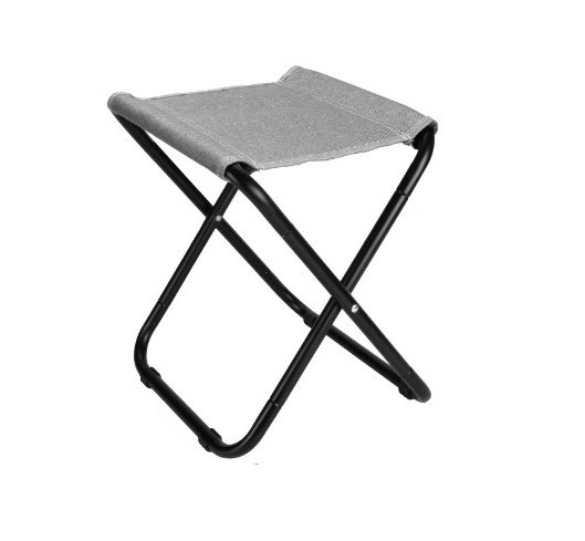 Turistinė kėdė, sulankstoma, iš poliesterio, spl. pilka, matmenys 320x270x340 mm, FC052