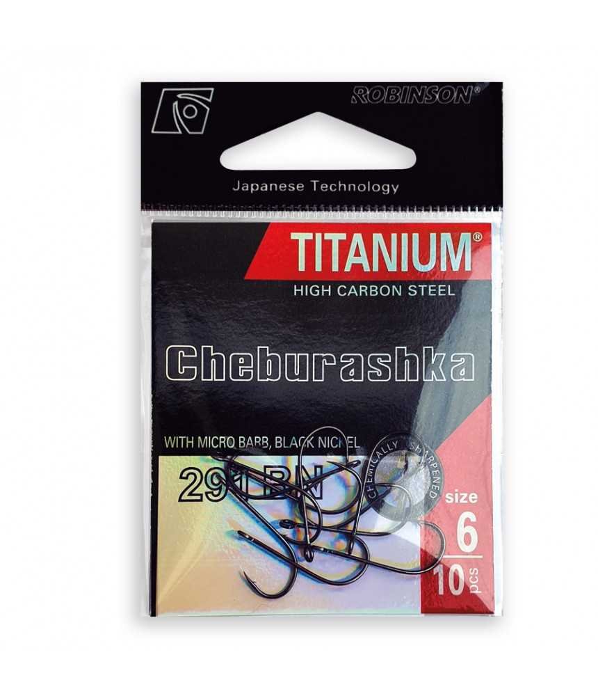 Kabliukai ROBINSON Titanium Cheburashka 291BN, 8 dydis