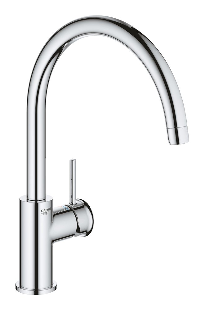Plautuvės maišytuvas GROHE QuickFix Start Classic, C formos, chromas, 31553001