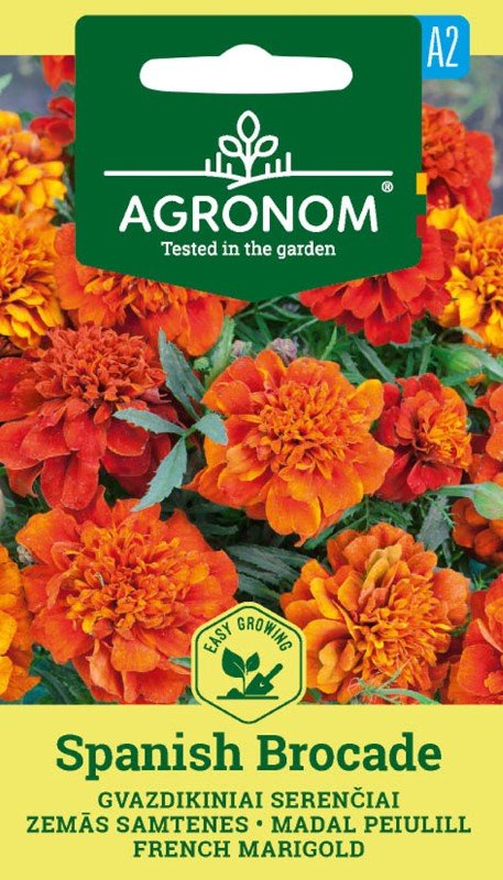 Gėlių sėklos, AGRONOM serenčiai gvazdikiniai SPANISH BROCADE, 0,4 g.