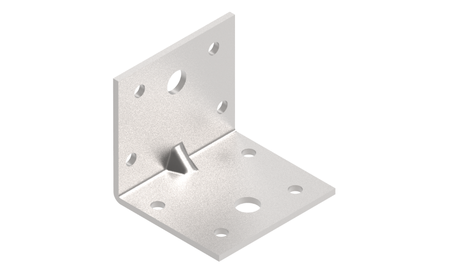 Sustiprintas kampas XIDO, 50 x 50 x 55 x 2,5 mm