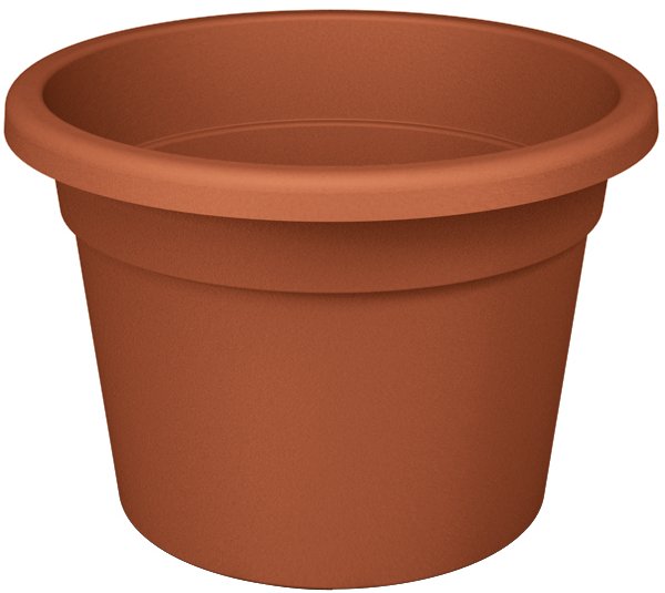 Plastikinis kambarinis vazonas NICOLI CAMPANA, 24,7x17,6 cm., rudas