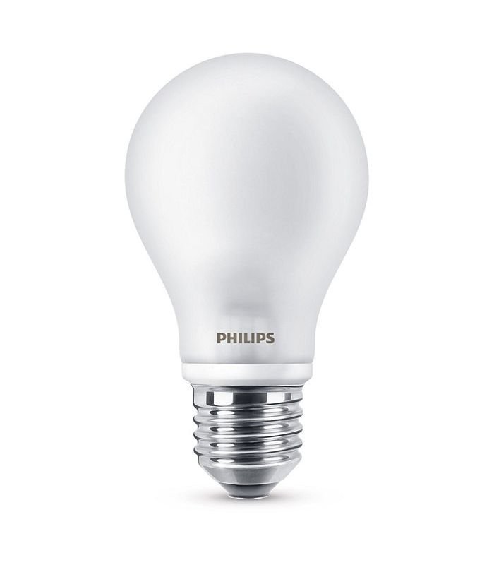 LED lempa PHILIPS, 8,5W (=75W), E27 A60, 220-240V, 2700K, 1055 lm, filamentinė, skaidri