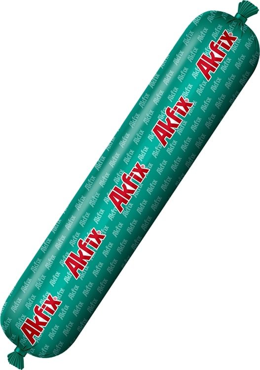 Klijai - hermetikas AKFIX 637FC PU, 600 ml, baltos spalvos, greitai kietėjantis