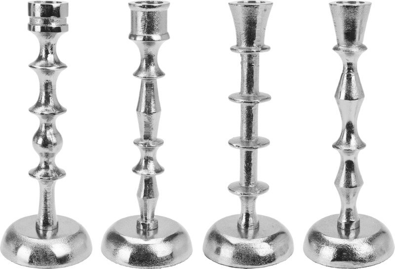 Žvakidė, sidabrinės sp., 4 skirtingų rūšių, iš aliuminio
