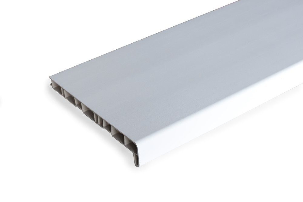 Palangė PVC, matmenys 20 x 150 x 2000 mm, balta spalva