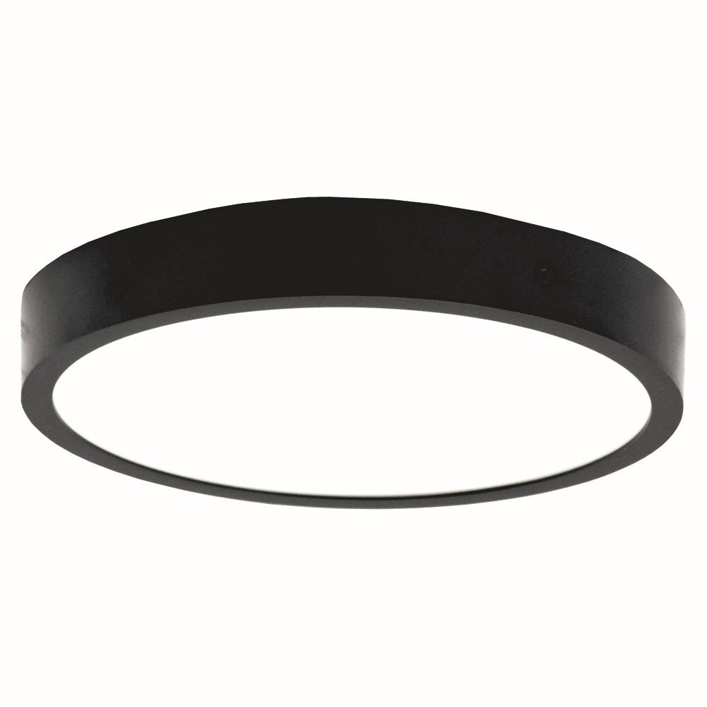 Montuojamas šviestuvas panelė TOPE Modena, paviršinė, LED 30W, 3000K, 2147 lm, IP44, apvali, juodos sp., 230 x 31 mm, 6003000152