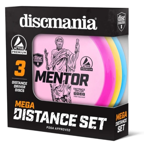 Diskgolfo diskų rinkinys DISCMANIA Megadistance, 3 vnt.