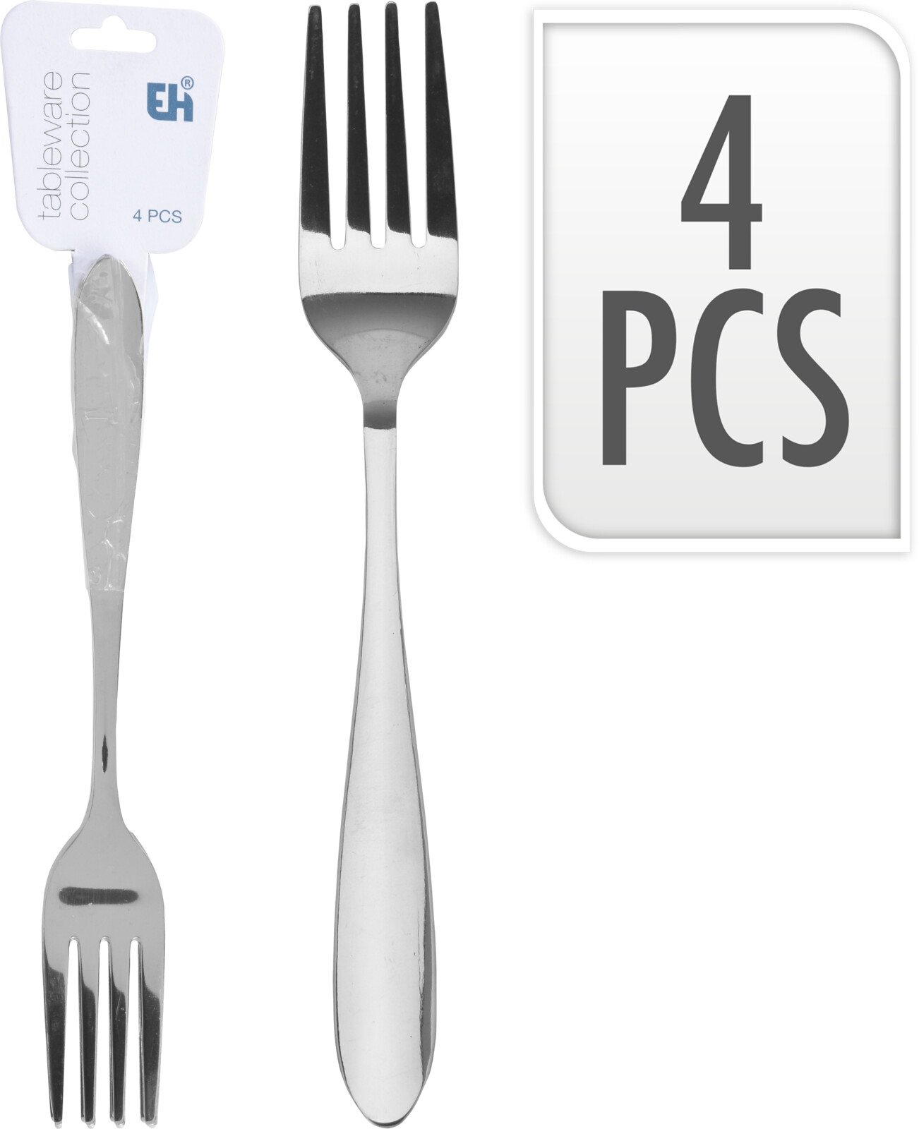 Šakučių rinkinys, 4 vnt., nerūdijantis plienas