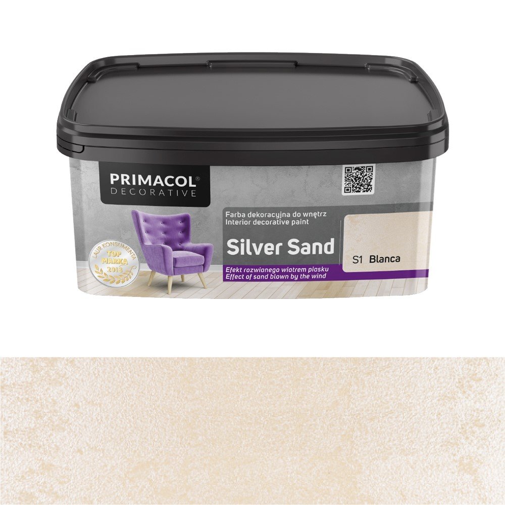 Struktūriniai dažai PRIMACOL Silver Sand, 1 l, (S1) Blanca