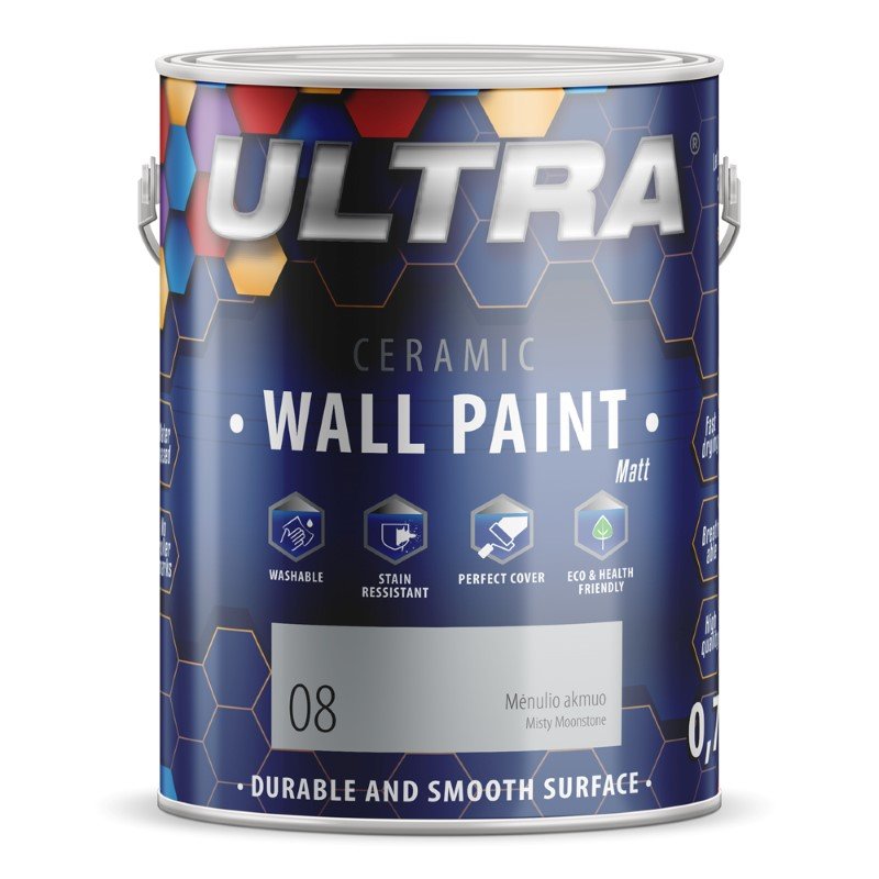 Interjero dažai ULTRA Ceramic, 0,7 l, Mėnulio akmuo sp. (8)