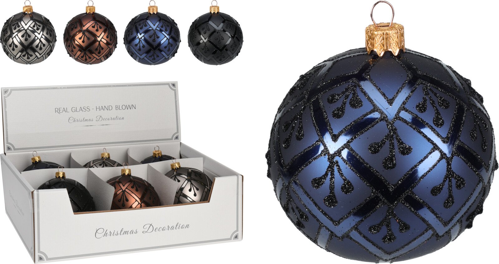 Eglutės žaisliukas, 4 tamsių sp., 1 vnt., 100 mm