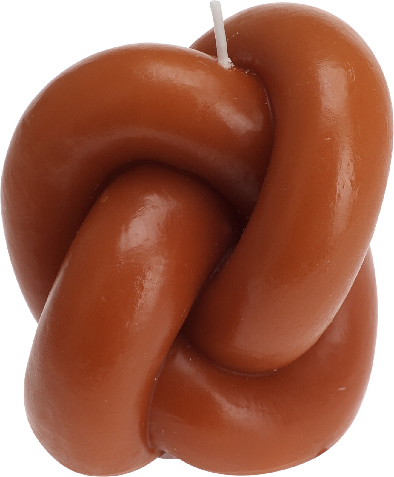 Žvakė, rausvai rudos sp., 8 x 6,5 x 8,5 cm