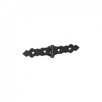 Lankstas DOMAX, ZOF 150, dekoratyvinis, spl. juoda, 150x34x2 mm, 7945302