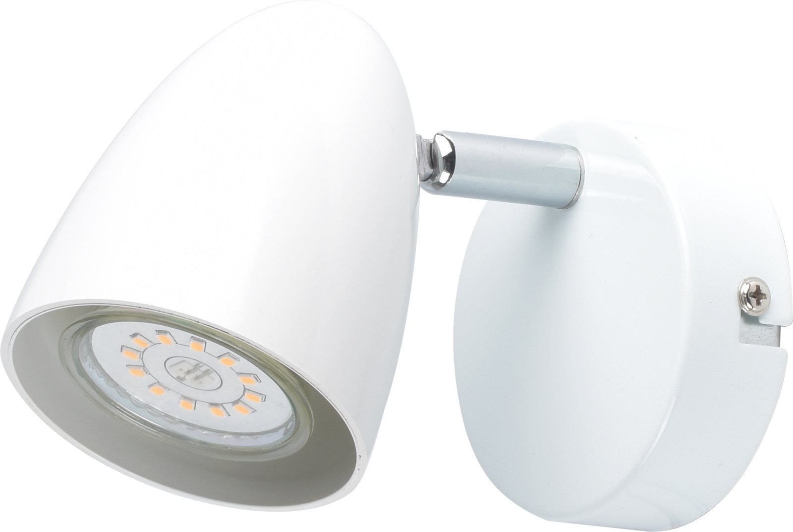 Kryptinis šviestuvas RABALUX Perico 73016, GU10 1X MAX 5W, skermuo 70 mm, IP20, 230V, 50Hz, baltos sp.