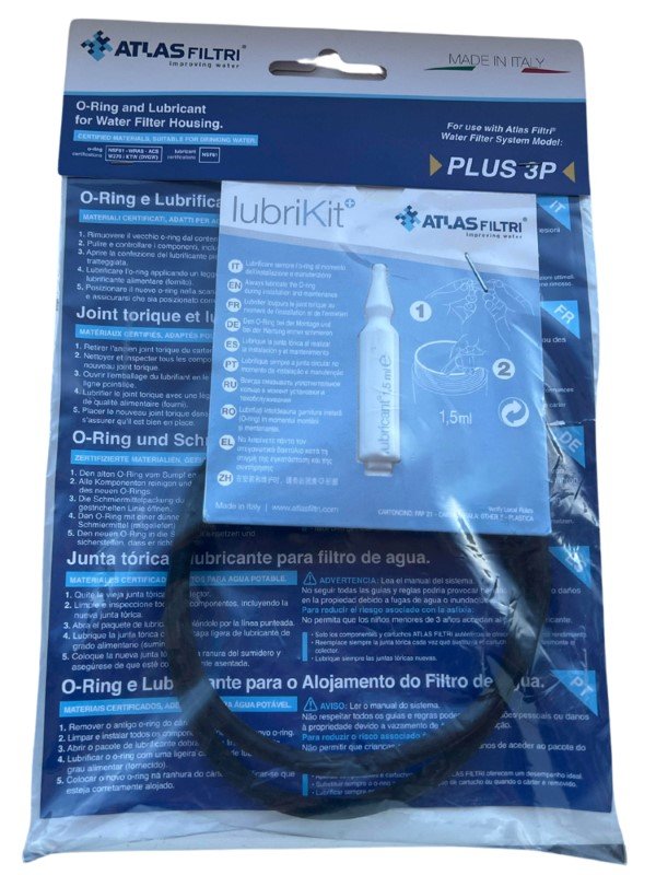 Vandens filtro tarpinių ATLAS, TSE ir tepalo LubriKit koplektas