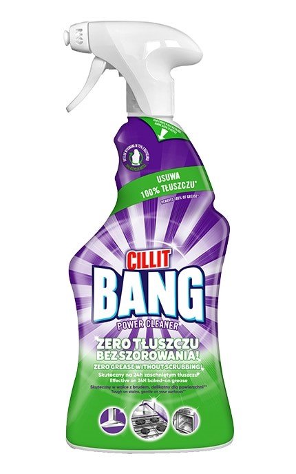 Valiklis CILLIT BANG Grease & Smudges, riebalų ir dėmių šalinimui, 750ml