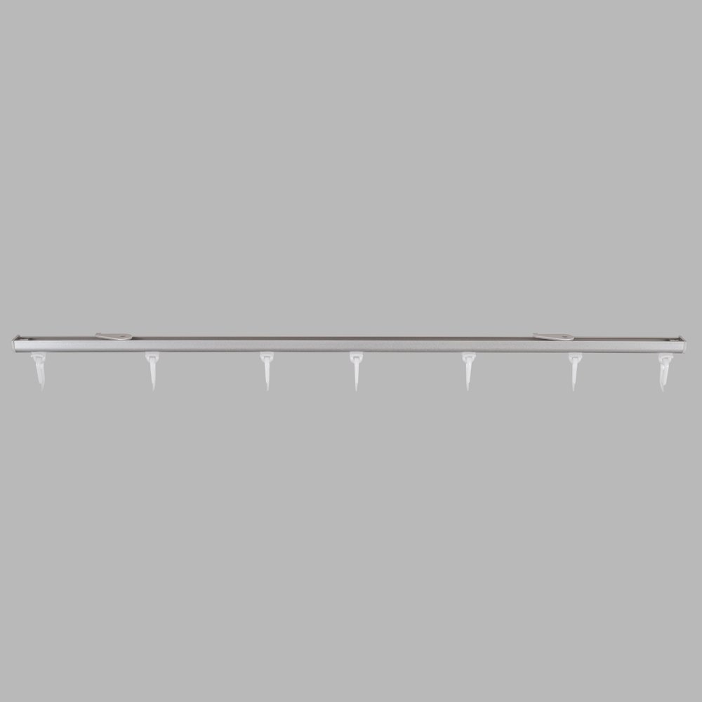 Aliuminio bėgelių sistema HESORA D - Profilis, ilgis 250 cm, mat. sidabro sp., sukomplektuota