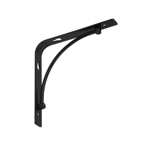 Lentynos laikiklis VELANO, BOW 150 CMT 150x150 mm, juodos spalvos, DMX 5650