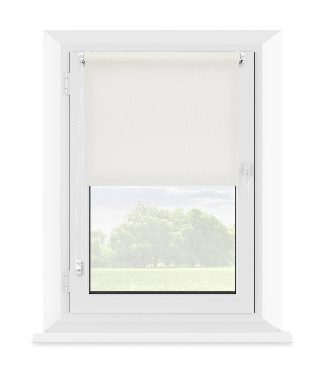 Ritininė užuolaida MARDOM Mohito, 73,5 x 150 cm, spl. balta