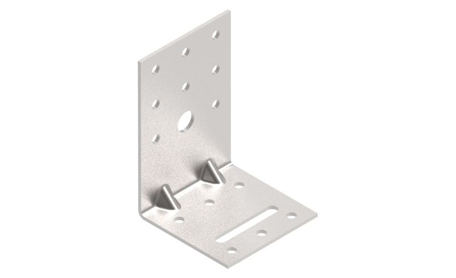 Sustiprintas kampas XIDO, 90 x 60 x 60 x 2 mm