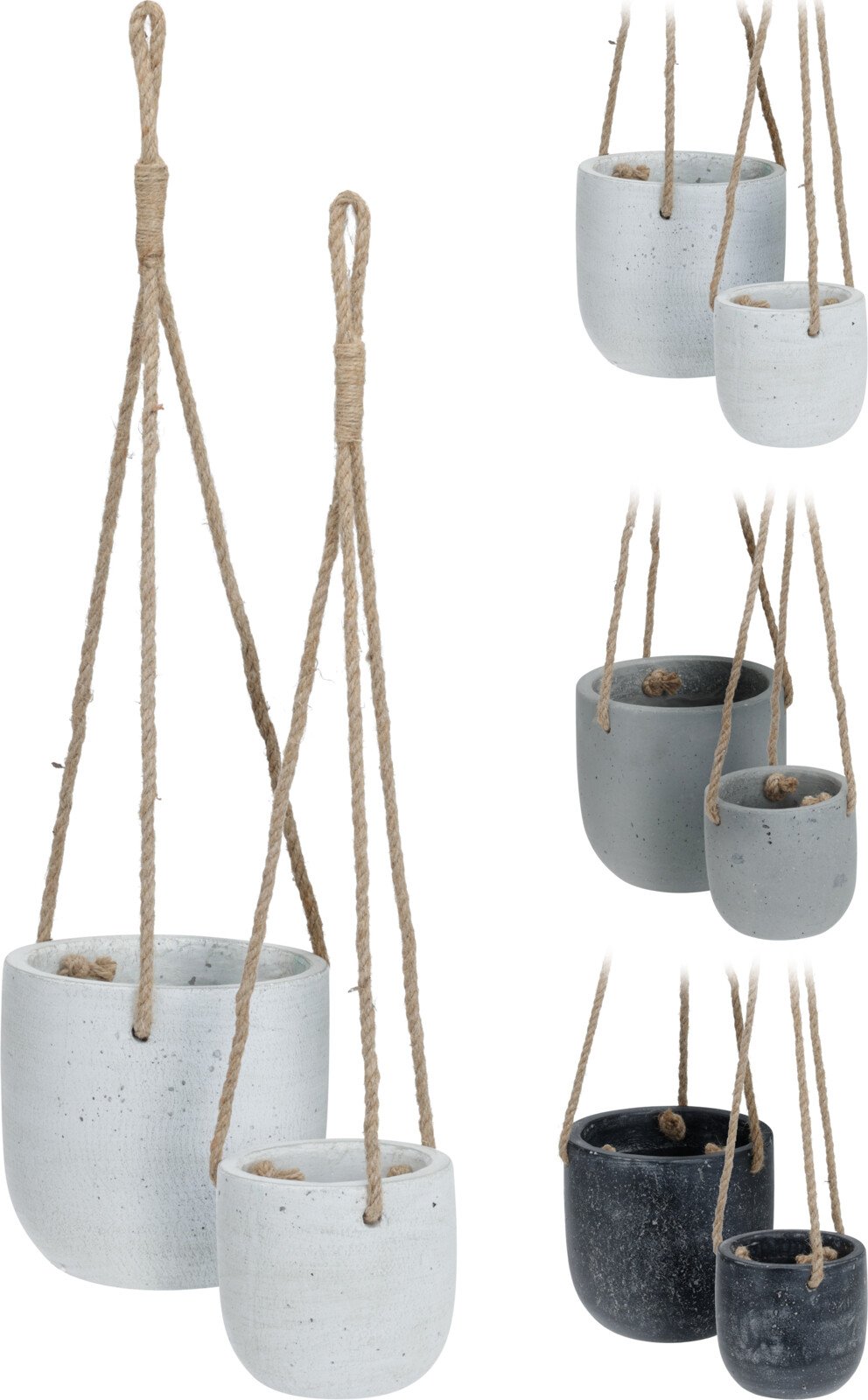 Lauko vazonas, pakabinamas, juodos sp., 16 x 16 x 15 cm.