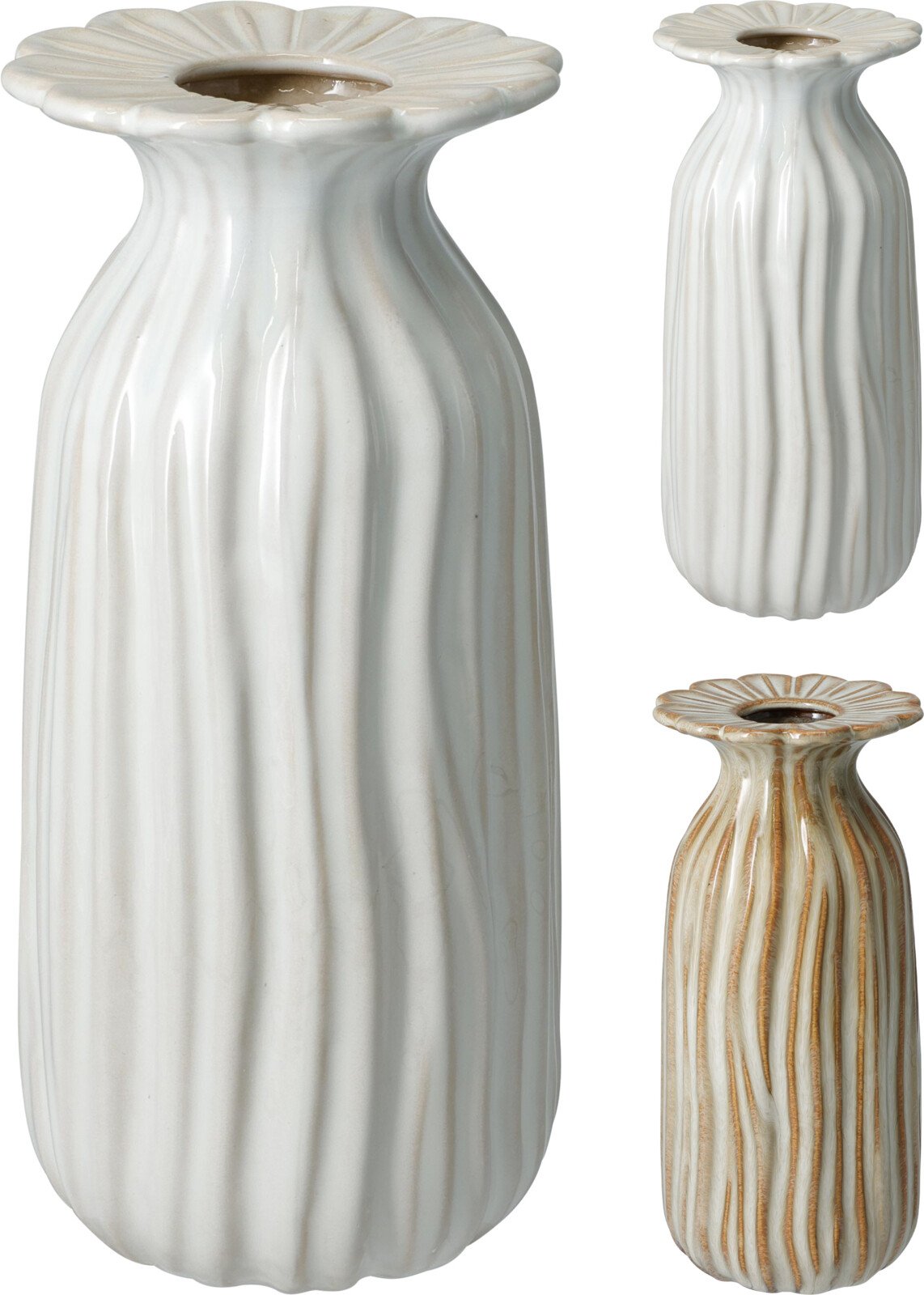Vaza, porcelianinė, 20 cm, 2 skirtingų sp.