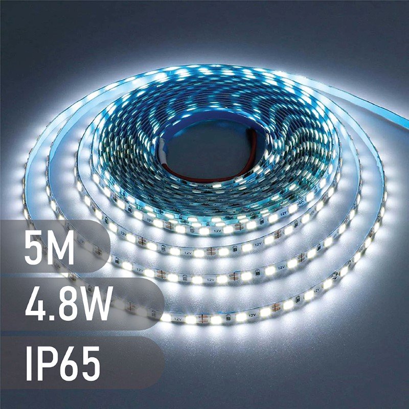 Šviesos diodų juosta SPECTOR LIGHT 17503, LED 5m, 4,8W/m, IP65, 6500K, 12V, 60 LED/m, 520lm/m, SMD2835