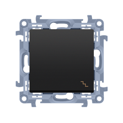 Perjungiklis KONTAKT SIMON 10, juodos sp., 1 klav., laiptų, CW6.01/49