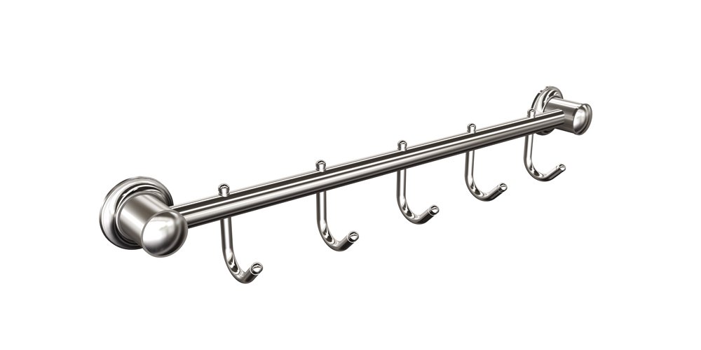 Kabykla ANDEX Classic 057Cc, 44,7 cm, 5 kabliukai, chromuota
