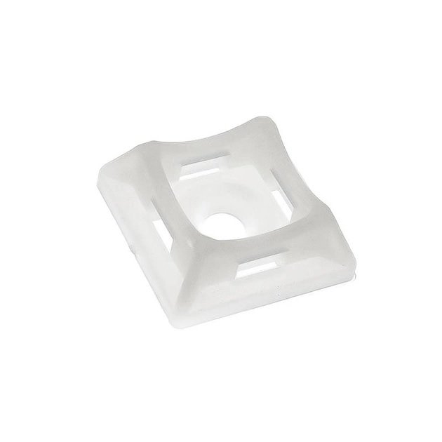 Tvirtinimo dirželio laikiklis XIDO, prisukamas, 20x20 mm, baltos sp., 50 vnt., TDLU20X20-W