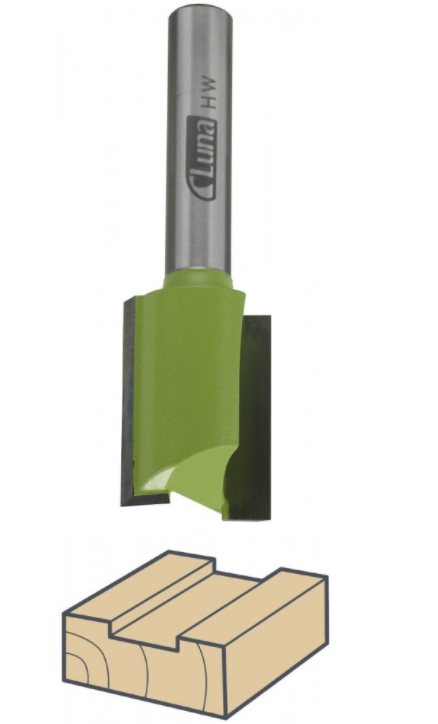 Griovelinė freza LUNA, su dugniniu rėžtuku, 24 x 25 mm