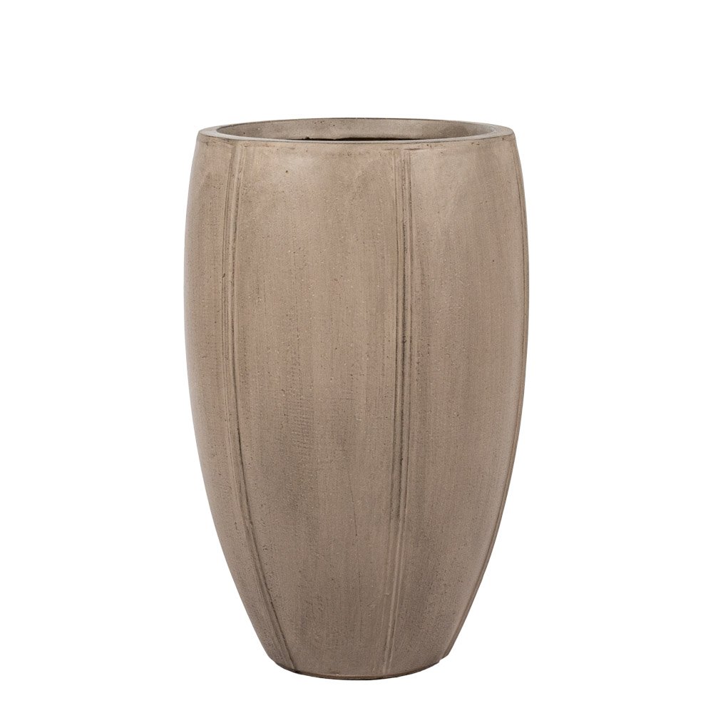 Keraminis lauko vazonas Donica Sylvie II, pilkos sp., 39 x 39 x 60 cm.