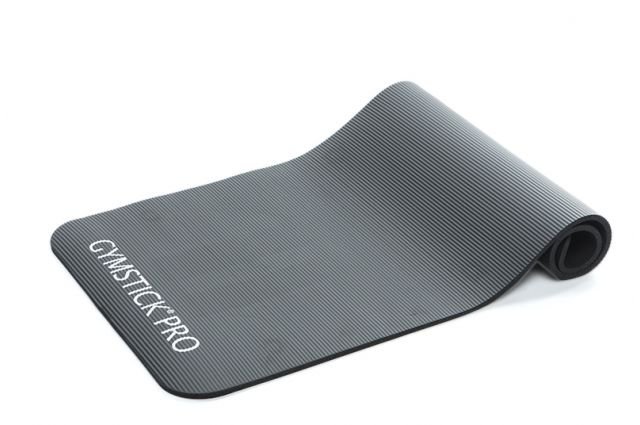 Treniruočių kilimėlis GYMSTICK NBR 61042GB, matmenys 140x60x1 cm, black