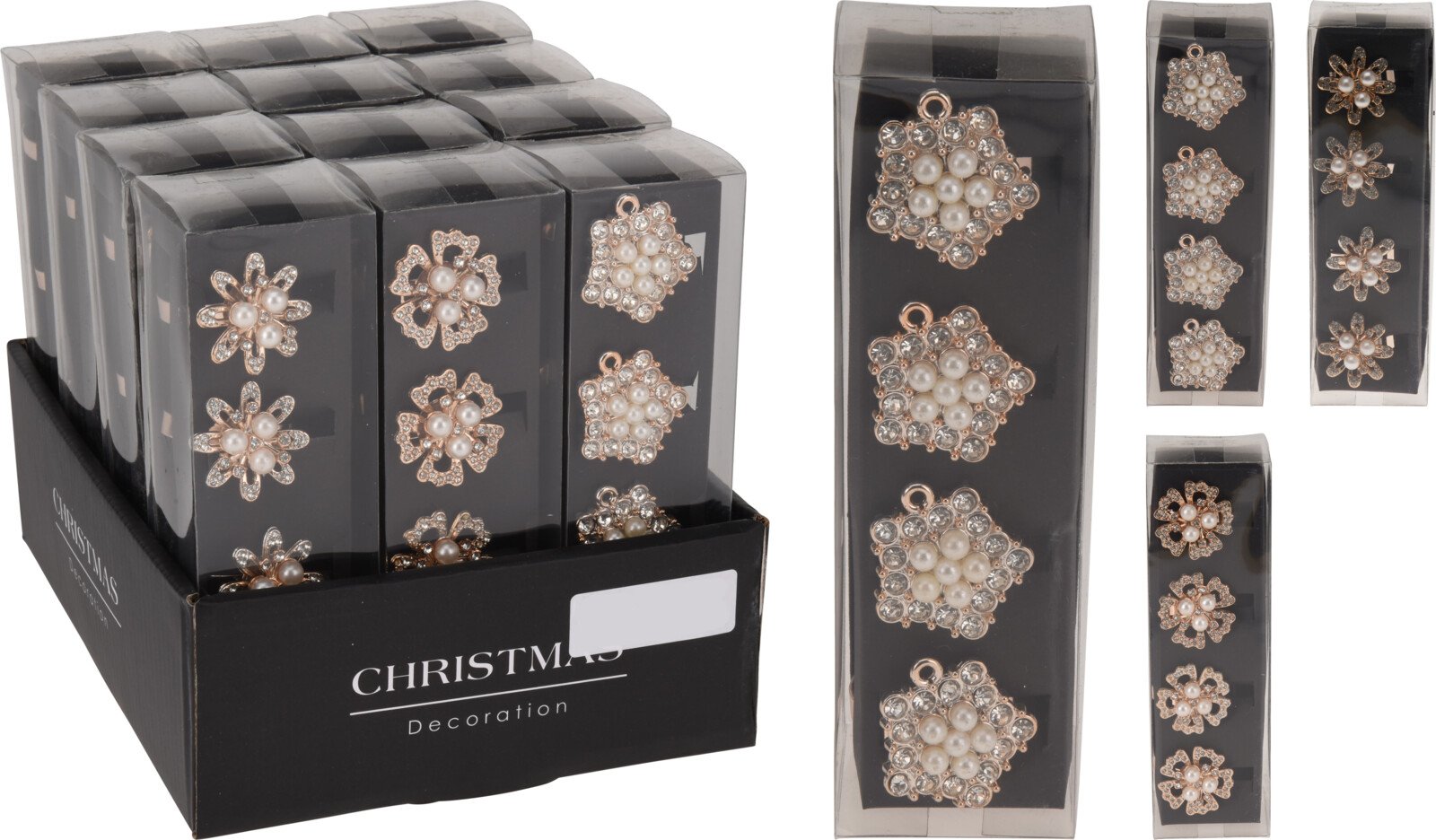 Žiedų servetėlėms komplektas, 4 vnt., 3 skirtingi dizainai, 5 x 4 cm