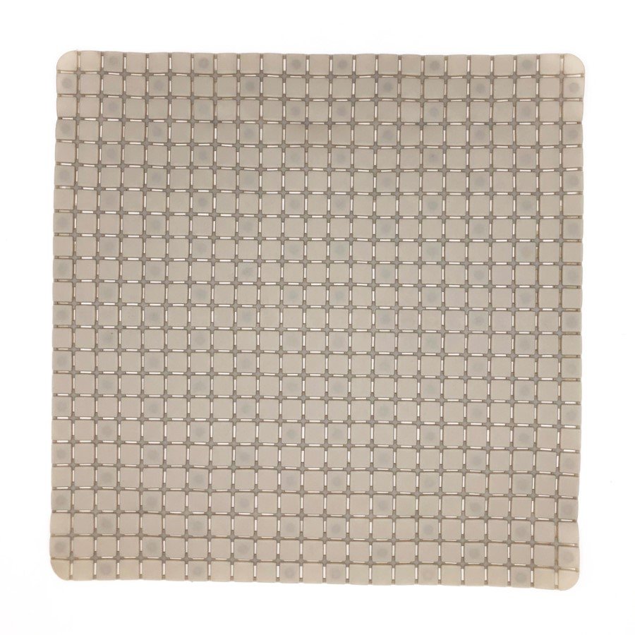 Dušo kilimėlis BENEDOMO, 55 x 54 cm, PVC, su siurbtukais, rusvai žalsvas