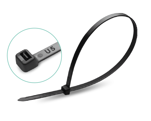 Tvirtinimo dirželiai XIDO, minkšti, 4,3x200 mm, juodos sp., 100 vnt., ТD4.3Х200-B