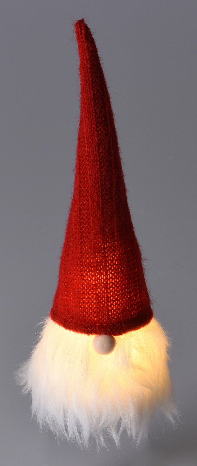 Kalėdinė LED dekoracija Gnomas, įv. spalvų, 8 x 8 x 19 cm