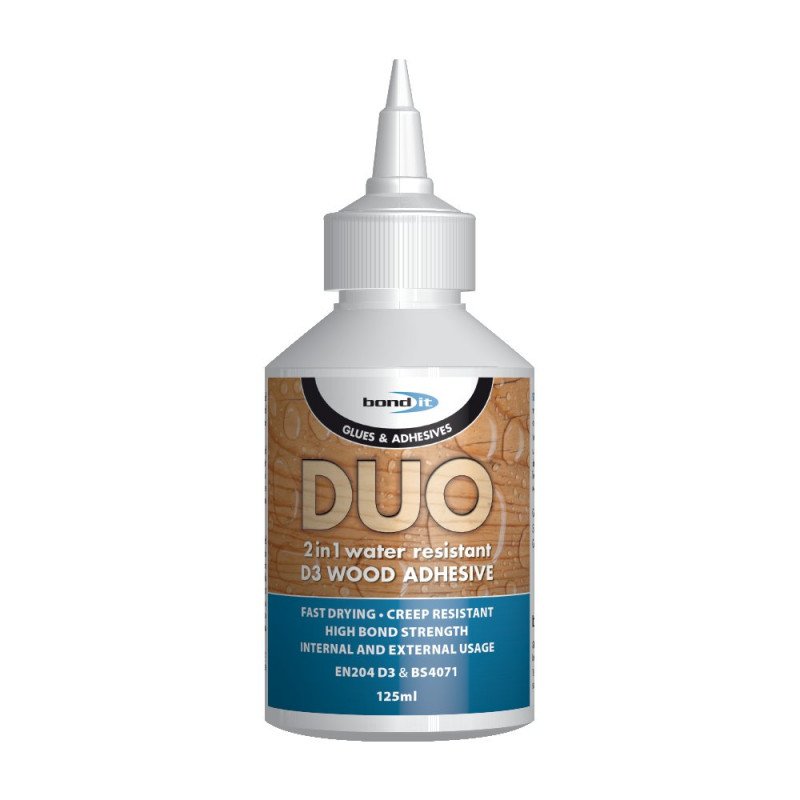 Medienos klijai BOND IT D3, 2 IN 1 Wood Glue, 125 ml