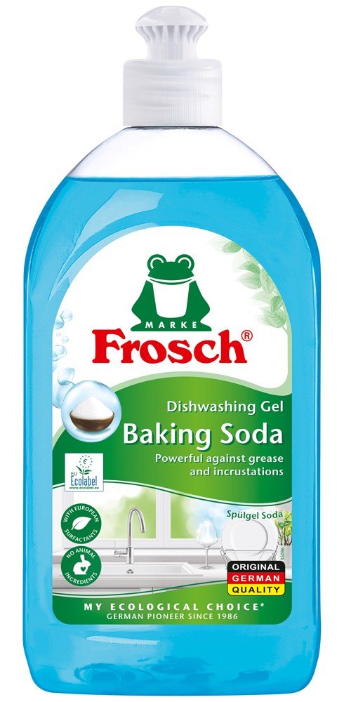 Indų ploviklis su soda FROSCH, 500 ml