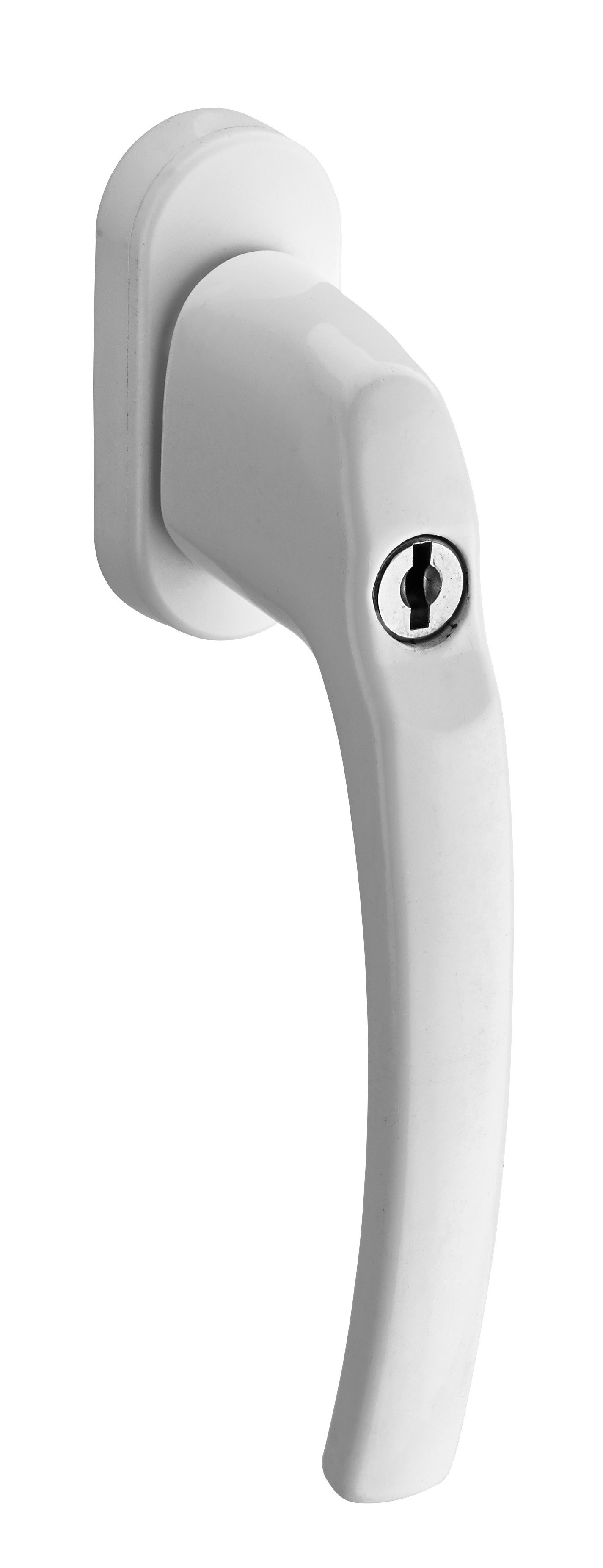 Lango rankena THIRARD, rakinama, alium., ašelė 7mm, 2 raktai, baltai lakuota, 293806