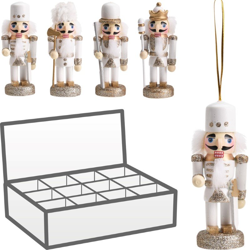 Eglutės žaisliukas Spragtukas, 4 skirtingi dizainai, 9 cm