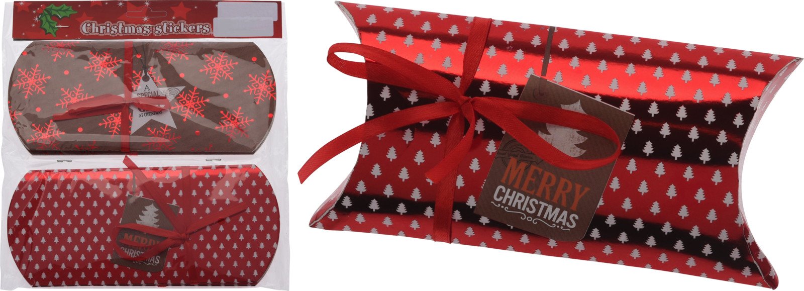 Kalėdinė dovanų dežutė, 2 skirtingi dizainai, 4 vnt.