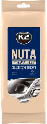 Drėgnos servetėlės K2 Nuta, stiklui, 24 vnt