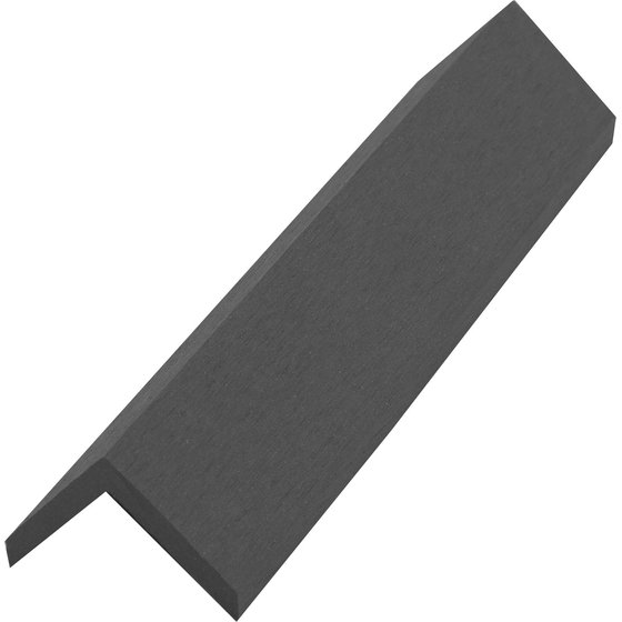 WPC užbaigimo profilis WOOMAX KC37, ilgis 2,9 m, pilkos spalvos, 00008668