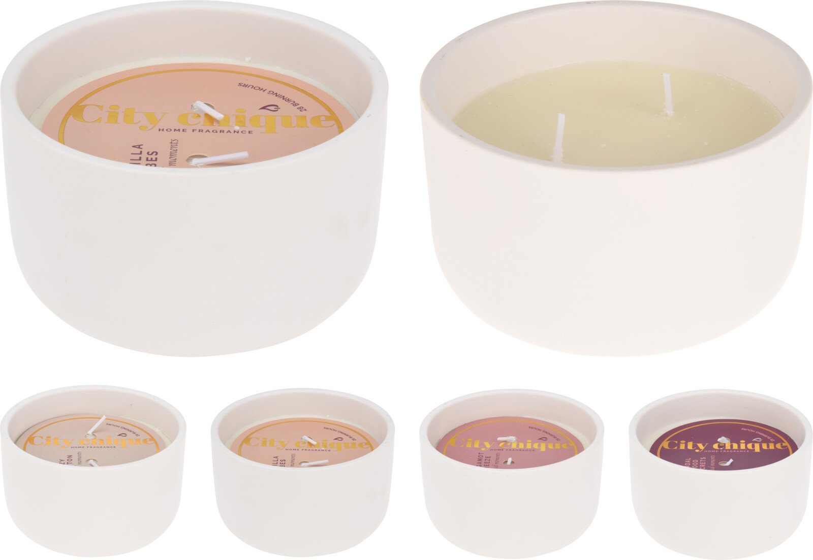 Kvapni žvakė, terakotos indelyje, 12 x 12 x 7 cm, 4 skirtingi kvapai