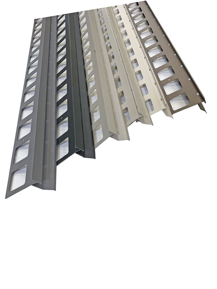 Profilis balkonų ir terasų užbaigimui ARCANSAS 430A/103, 2500 x 95 x 69 mm, aliuminis, akmens imitacija, betono spalvos