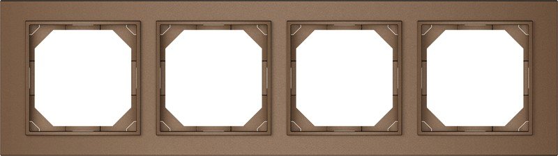 Rėmelis VILMA R04 Fit Line, 4 vietų, mocha sp.