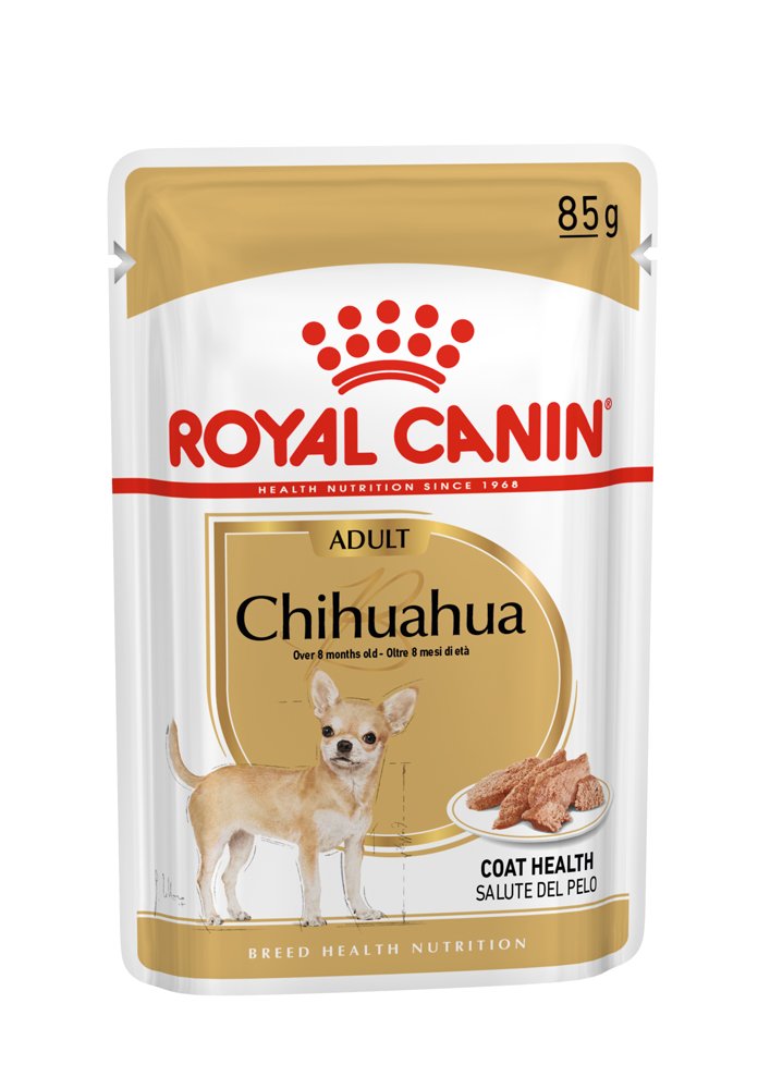 Konservuotas šunų ėdalas ROYAL CANIN, specialiai suaugusiems ir subrendusiems čihuahua veislės šunims, (virš 8 mėnesių amžiaus), 12 vnt x 85 g